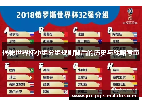 揭秘世界杯小组分组规则背后的历史与战略考量